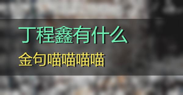 丁程鑫有什么金句的相关图片