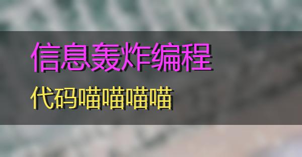 信息轰炸编程代码的相关图片