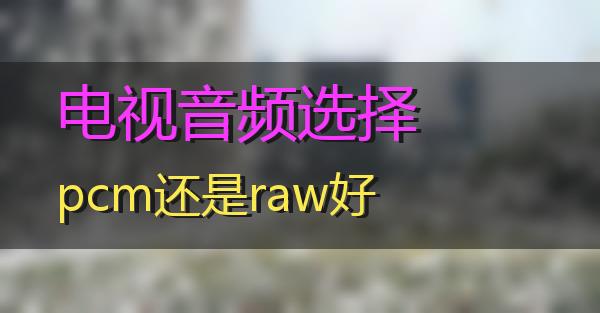 电视音频选择pcm还是raw好的相关图片