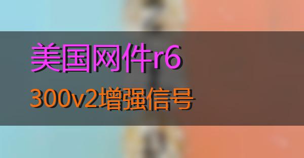 美国网件r6300v2增强信号的相关图片