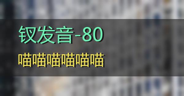 钗发音-80的相关图片