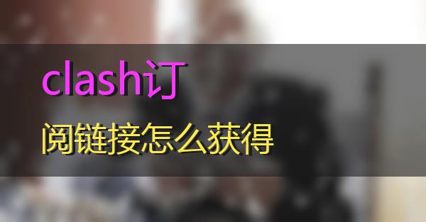 clash订阅链接怎么获得的相关图片