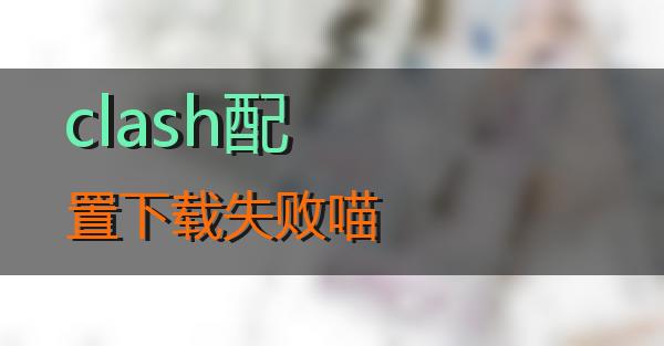 clash配置下载失败的相关图片