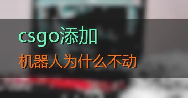 csgo添加机器人为什么不动的相关图片