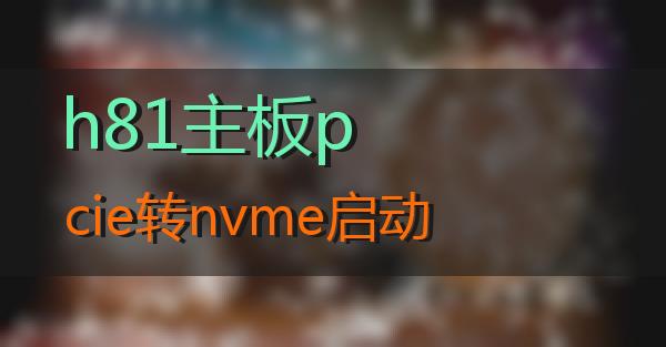 h81主板pcie转nvme启动的相关图片