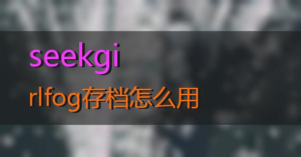 seekgirlfog存档怎么用的相关图片